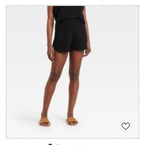 Brand: Target/Universal Threads | Style : Linen Shorts | Color : Black